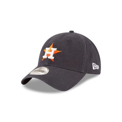 Blue Houston Astros Hat - New Era MLB Core Classic Hm 9TWENTY Adjustable Caps USA5246908